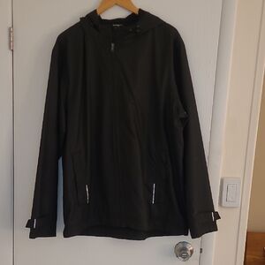 Men's Black Hooded Jacket